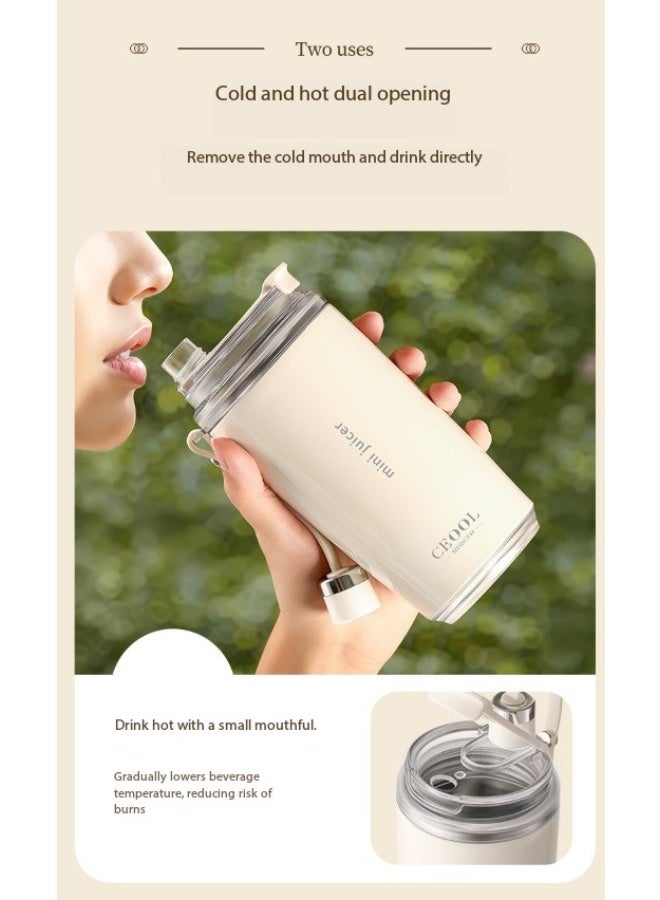سيوول عصارة متعددة الوظائف قابلة لإعادة الشحن عبر USB، كوب قهوة محمول، كوب عصير كهربائي معزول - Image 5