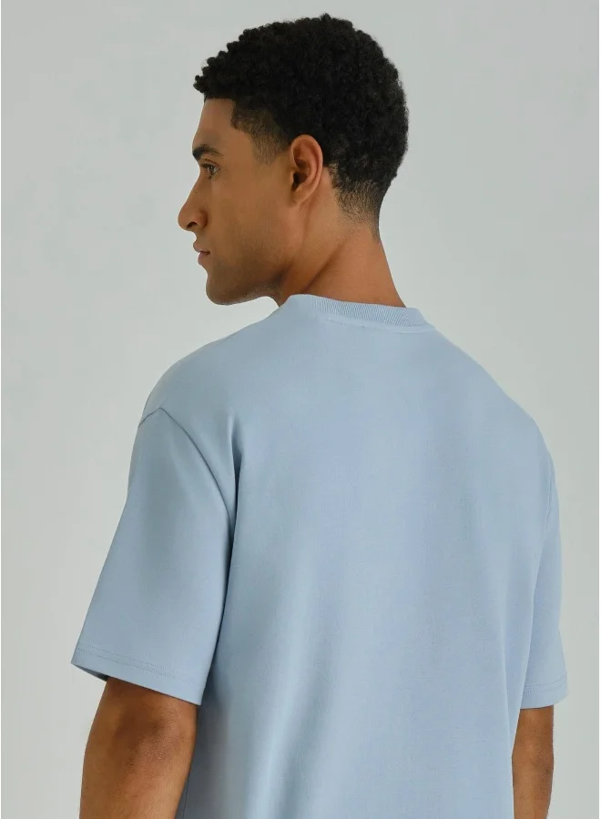 غانت Gant Ramadan Collection  Men's Blue Ramadan Short Sleeve T-Shirt