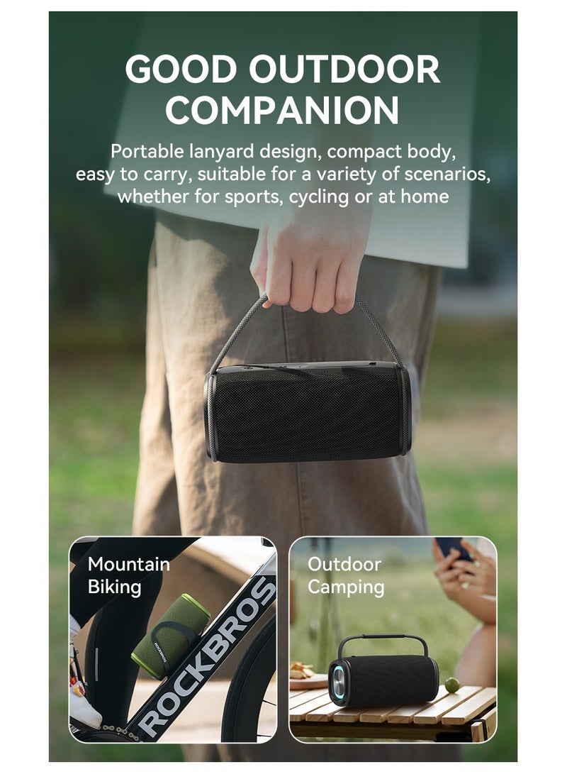 BWOO Dual Bass Wireless Speaker Green - Image 4