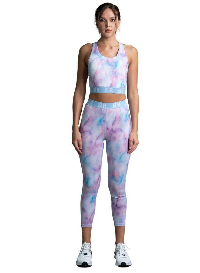 Mei Stylish Tie Dye Gym Fitness Yoga Workout Sports Wear Set - Image 1
