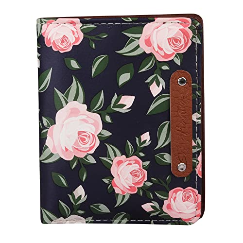 ShopMantra Women's Printed Small Wallet | Women's Purse | Premium Vegan Faux Leatherette Small Pocket Organizer | Coin, Card Holder | Navy Blue - Image 1