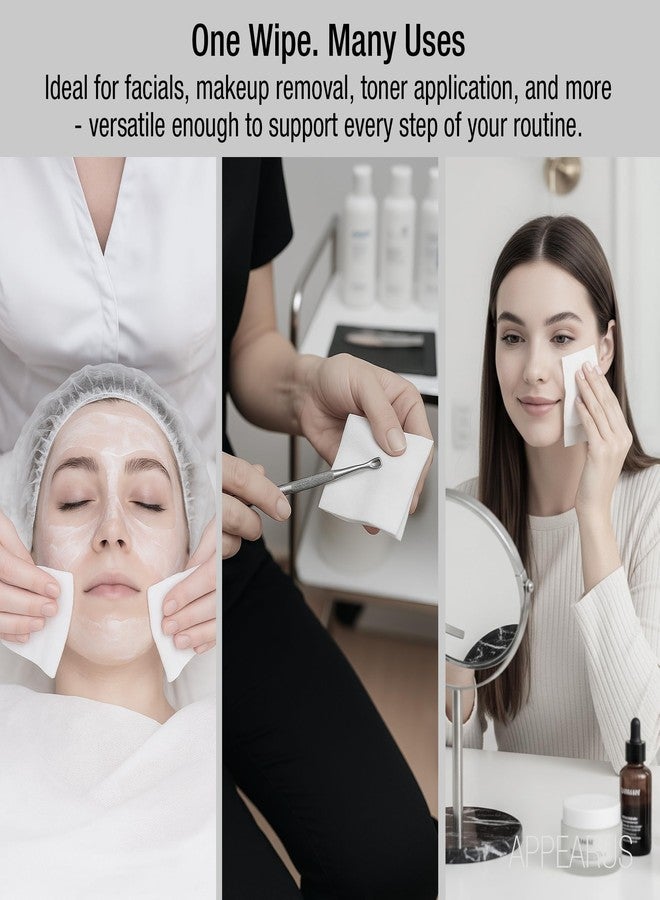 Appearus Professional 4x4 Esthetic Wipes - 200 Count, Lint-Free Nonwoven Facial Towelettes for Spa, Salon, Skincare, Cleansing & Makeup Removal - Ultra Soft & Absorbent - Image 5