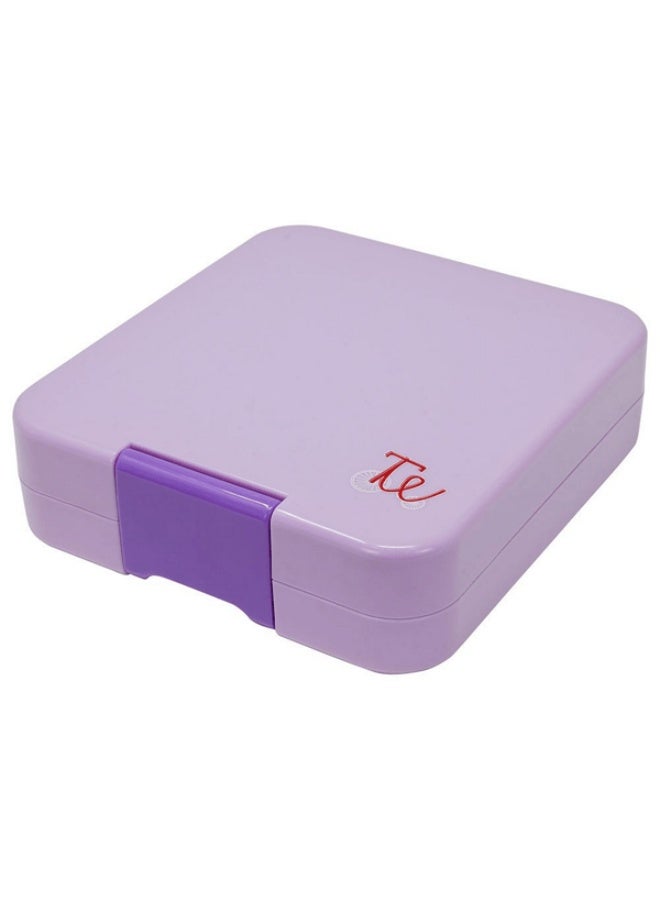 Tiny Wheel 3-Compartment Lightweight Mini Bento Lunch Box Purple - Image 1
