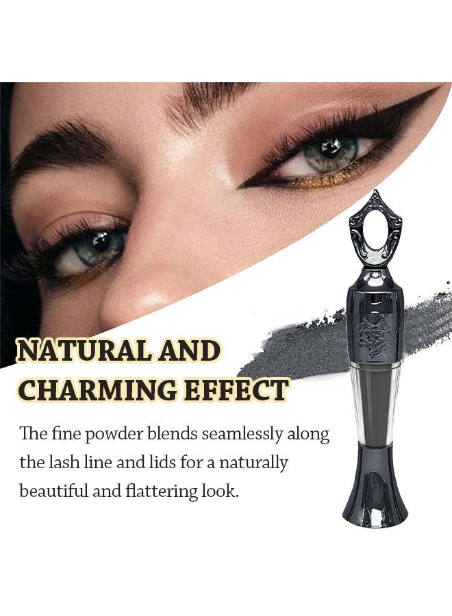 lakerain Kohl Powder Eyeliner，100% Natural Egyptian Eyeliner – Inspired by Ancient Egyptian Beauty, Handmade  Power Eyeliner, Powder Eye-Liner Intense Color, Long-Wearing, Smudge-Proof(#1Black) - Image 4