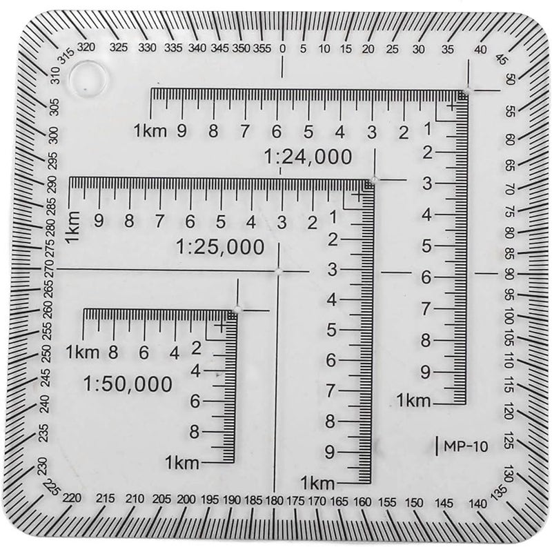 Flexible Map Scale And Protractor For Engineering Surveying And Geographic Learning Projects - Image 3
