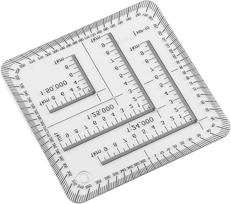 Flexible Map Scale And Protractor For Engineering Surveying And Geographic Learning Projects - Image 2