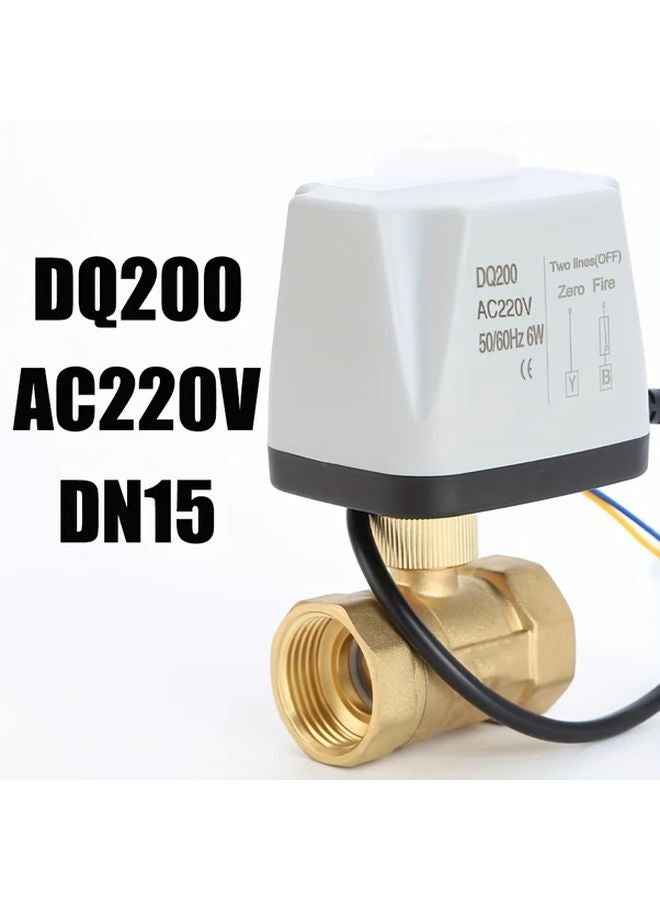 DN15 Brass Ball Valve Electromagnetic For Home And Industrial Pipe Fluid Control - Image 4
