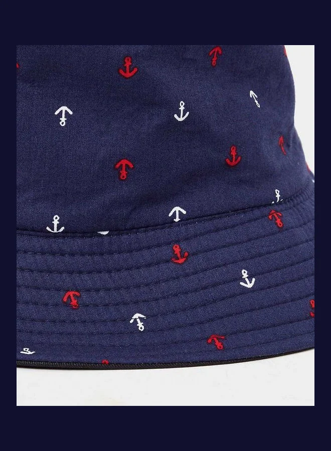 Styli Anchor Print Bucket Hat