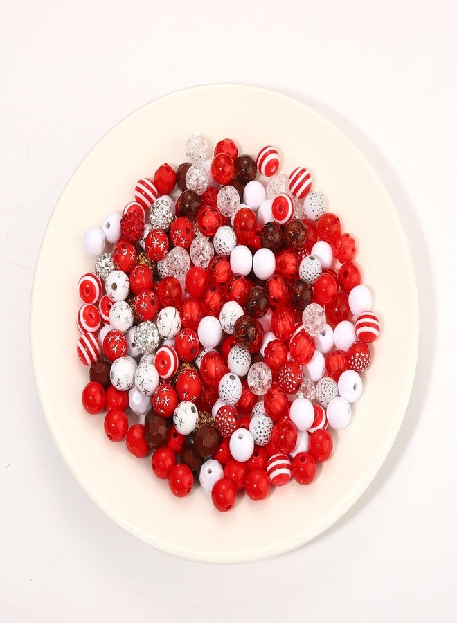 CEALXHENY 2400PCS+ Baseball Beads for Bracelet Making Clay Heishi Beads Crystal Pearl Letter Gold Spacer Bead Baseball Charms for Bracelet Necklace Making Game Day Party Favors DIY Crafts (Red White) - Image 5