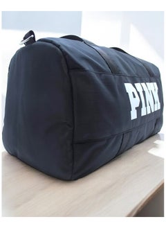SportQ Gym bag for women and men, a bag with the letters “Pink” pattern made of Oxford cloth, a large-capacity crossbody bag, a sports duffle bag, a shoulder bag for training, travel and yoga, by SportQ  - Image 2