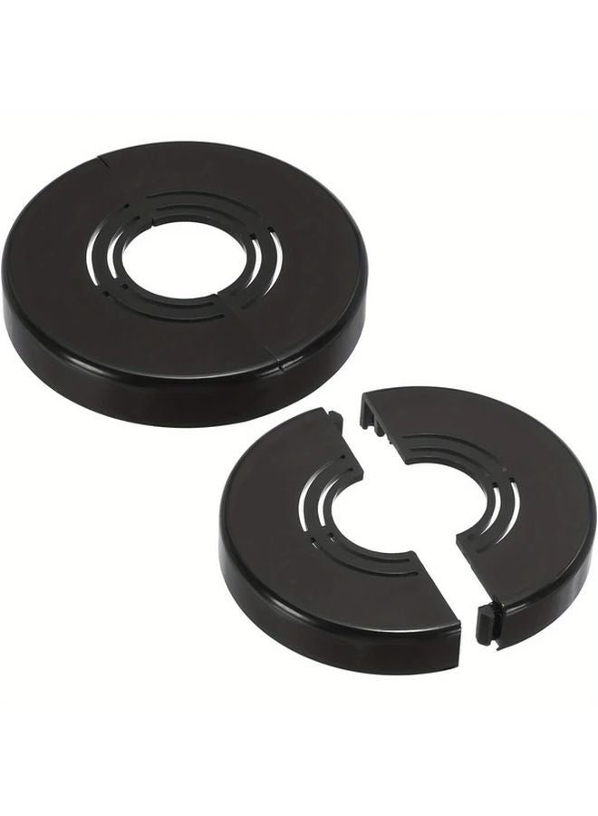 White ABS Split Flange Escutcheon Plate For 0 8 1 1 2 Inch OD Pipe Water Faucet - Image 2