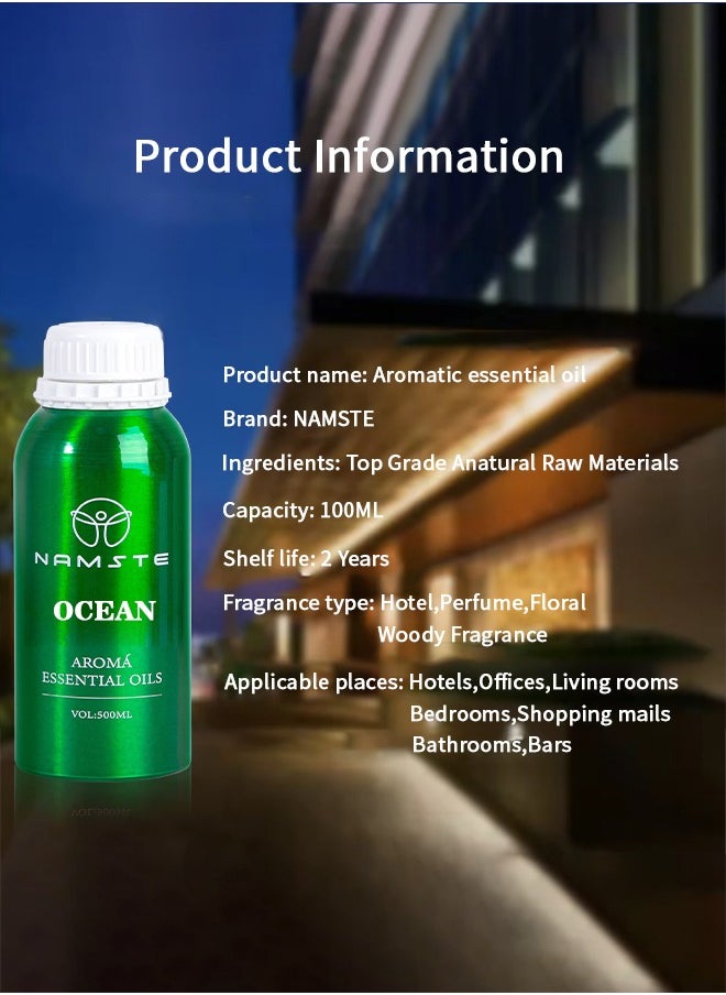 NAMSTE Ocean Aromatherapy Essential Oil 500ML-Ocean Rose Aromatherapy｜Musk Camphor Base Jasmine Lily of the Valley Ocean Tone Compound Essential Oil.  - Image 2