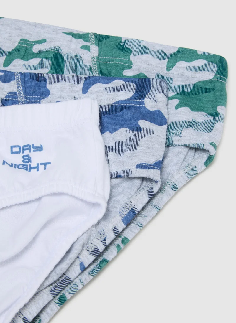 Ovs OVS Multipack Set Of Boys' Briefs In Multicoloured Pure Cotton Regular Fit