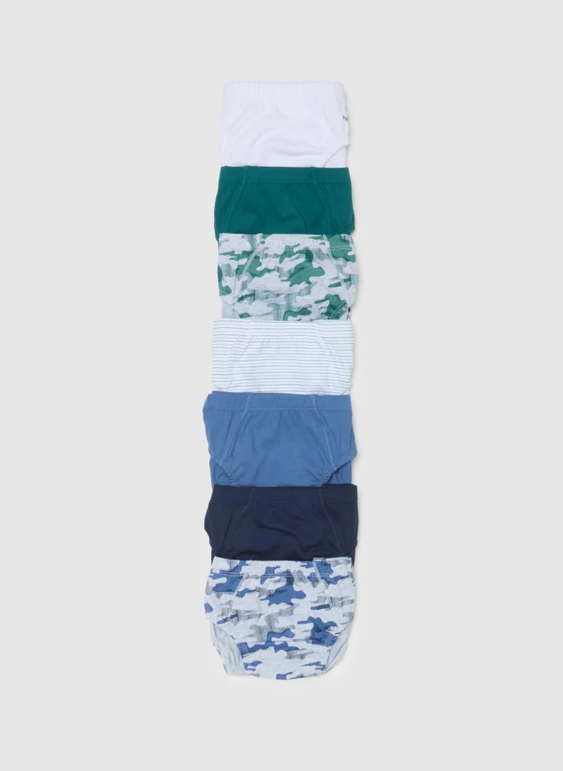 Ovs OVS Multipack Set Of Boys' Briefs In Multicoloured Pure Cotton Regular Fit