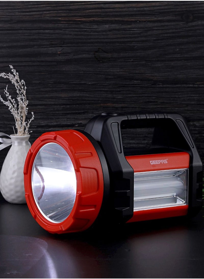 GEEPAS - Rechargeable Search Light with Lantern - Hand held LED Torch 10 Hours Working with 2000mAh Battery | Perfect for Camping, Trekking, Outdoor - Image 1