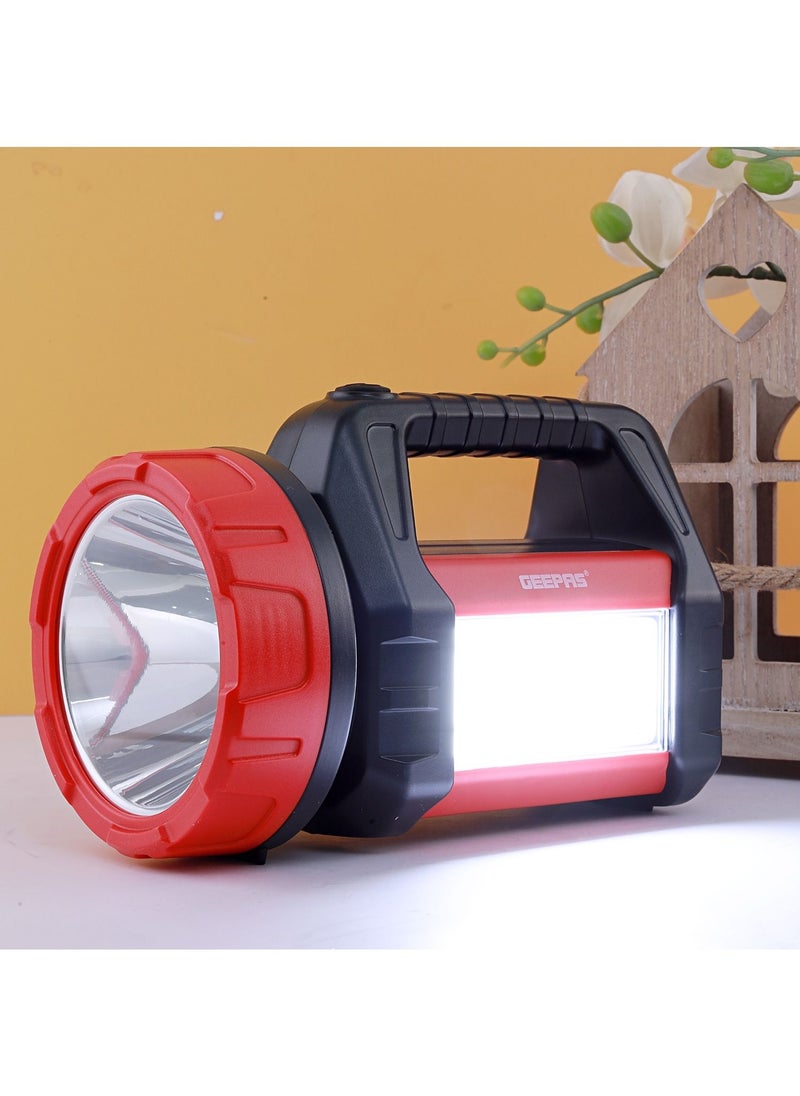 GEEPAS - Rechargeable Search Light with Lantern - Hand held LED Torch 10 Hours Working with 2000mAh Battery | Perfect for Camping, Trekking, Outdoor - Image 1