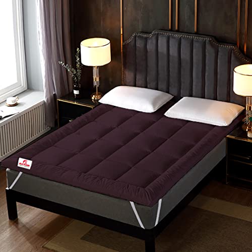 ACHIR 500 GSM Super Soft Polycotton Microfiber Mattress Topper/Padding for Soft and Comfortable Sleep-Wine, (Small Size, 36"X72"Inch, 3 X 6Feet) - Image 4