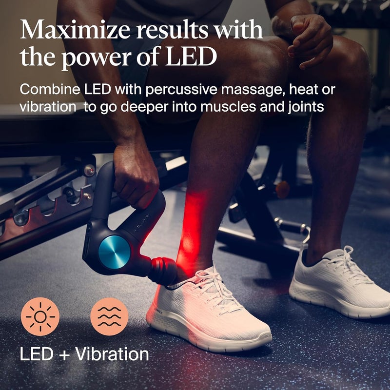 Theragun Therabody Theragun PRO Plus  6in1 Deep Tissue Percussion Massage Gun Handheld Personal Massager for Full Body Pain Relief  Muscle Tension with Biometric Breathwork Vibration  Heated Attachments - Image 5