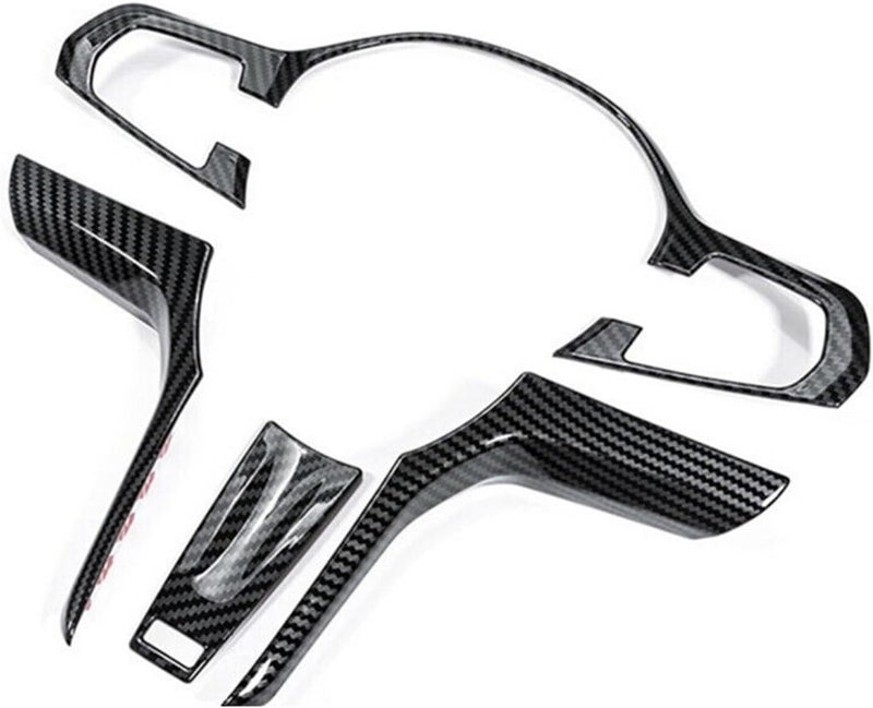 DEMULAX Carbon Fiber Style Steering Wheel Trim for BMW - Image 1