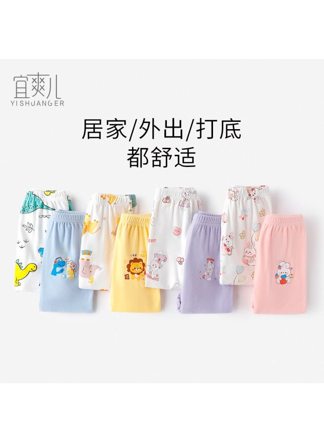 YISHUANGER Thermal Underwear 2-pack Children's Two-piece Set Girls' Clothing Small To Medium Children's Base Layer Warm Pants Homewear Boys' Outdoor Wear - Image 4