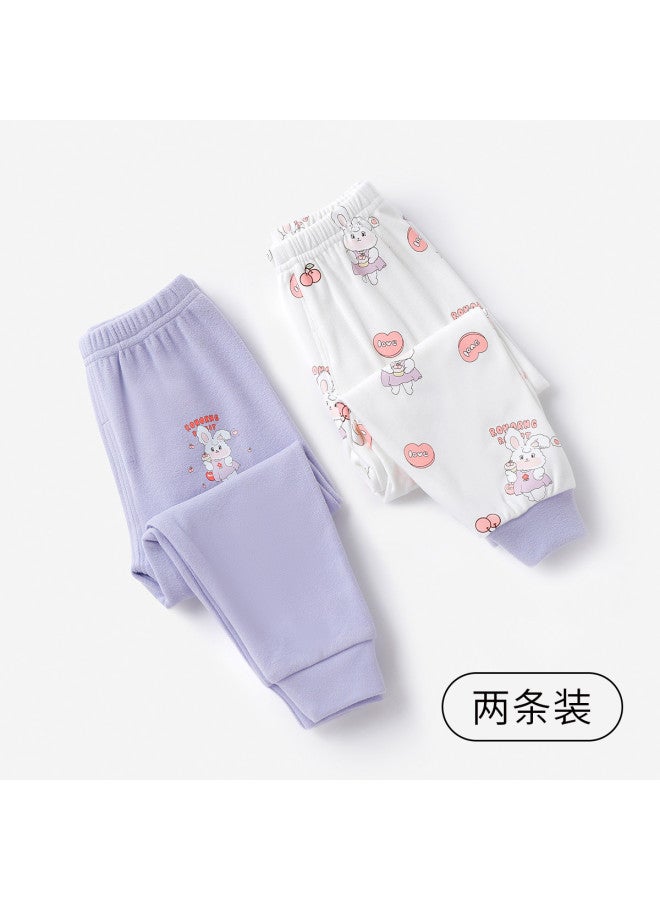 YISHUANGER Thermal Underwear 2-pack Children's Two-piece Set Girls' Clothing Small To Medium Children's Base Layer Warm Pants Homewear Boys' Outdoor Wear - Image 2