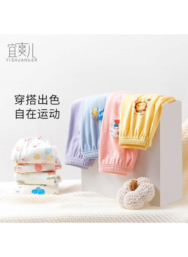 YISHUANGER Thermal Underwear 2-pack Children's Two-piece Set Girls' Clothing Small To Medium Children's Base Layer Warm Pants Homewear Boys' Outdoor Wear - Image 3