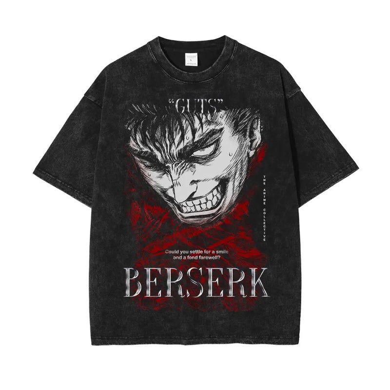 Old Style Diablo Anime Printed Street Retro T-Shirt Street Trendy Round Neck Short Sleeve T-Shirt For Men - Image 2