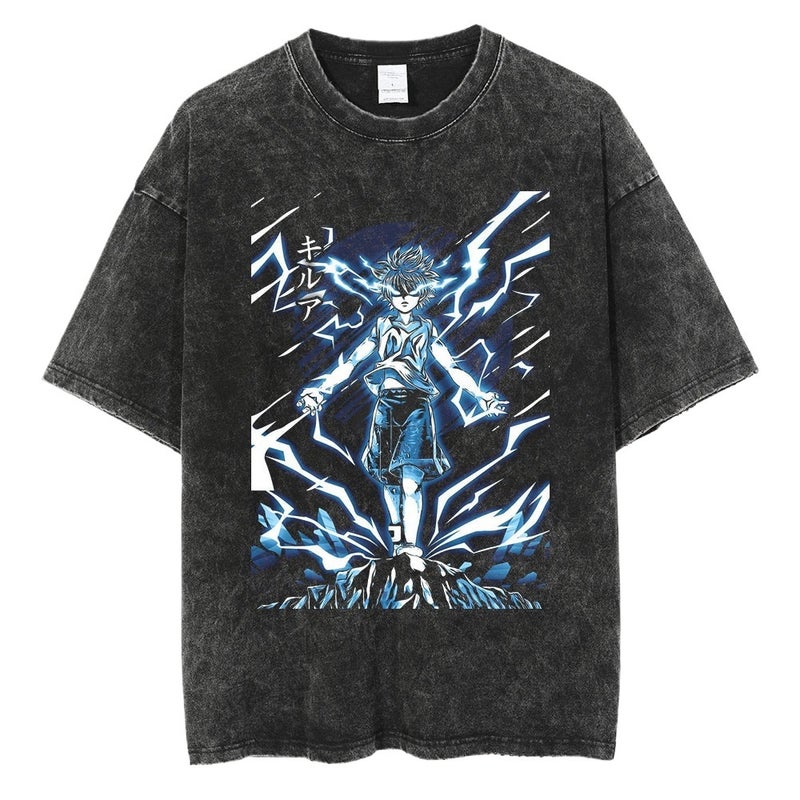 Old Style Diablo Anime Printed Street Retro T-Shirt Street Trendy Round Neck Short Sleeve T-Shirt For Men - Image 3