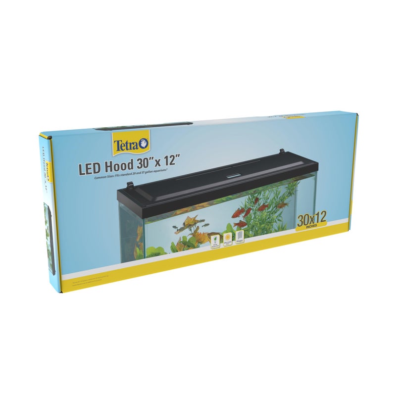 Tetra LED Hood 30 Inches by 12 Inches, Low-Profile Aquarium Hood with Hidden Lighting - Image 2