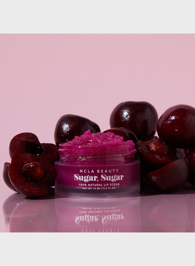 NCLA Sugar Sugar Black Cherry Lip Scrub 15Ml - Image 2