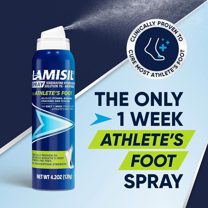 LAMISIL Athletes Foot Antifungal Spray 1 Week Treatment Terbinafine, 4.2 oz - Image 3