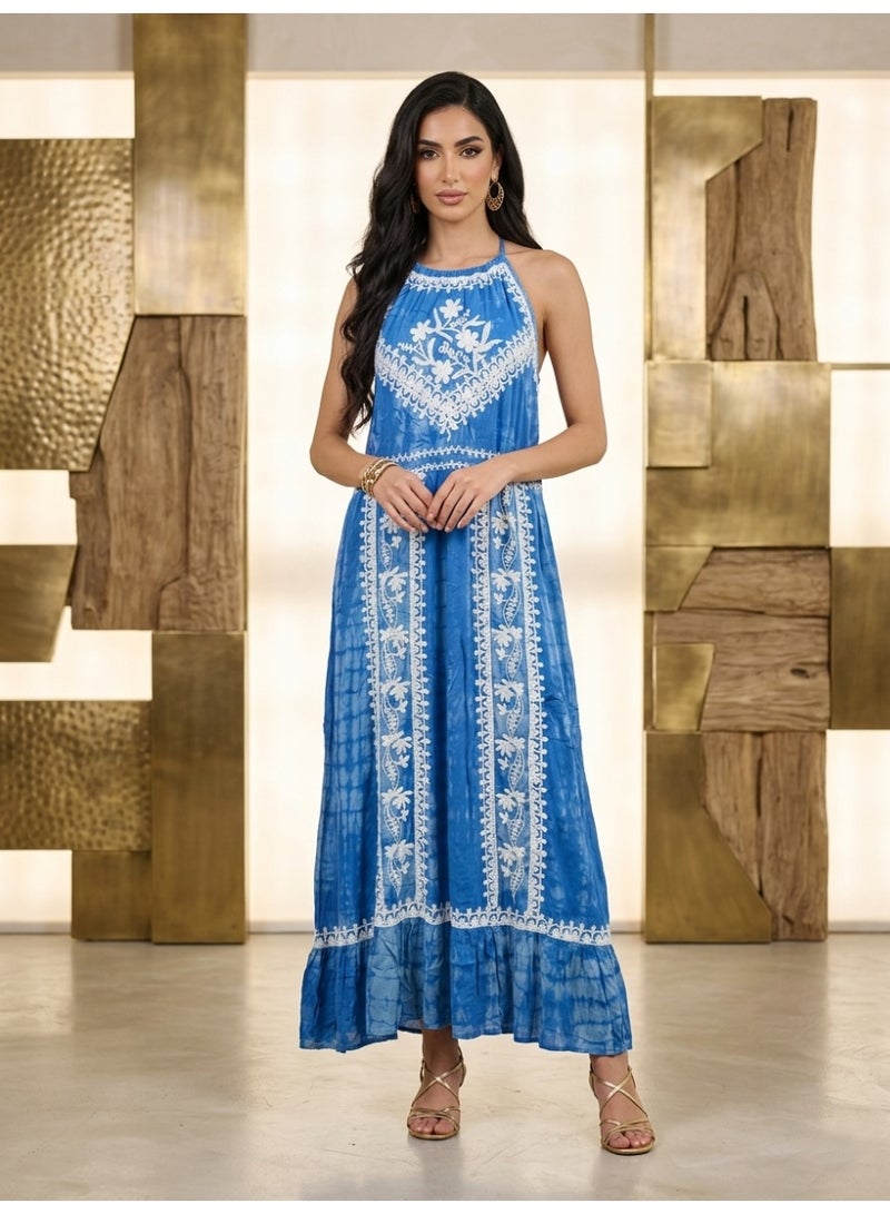 Alaya Hand Embroidered Chikankari Modal Jalabiya-AL3937 - Image 1