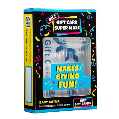 BILZ® Super Maze | Gift Card Puzzle Game for Ages 8+ | Made in USA | Easy Fun Setup | Fits Gift Cards, Cash (Folded), and Notes | Great for Graduations, Christmas, & Birthdays - Image 1