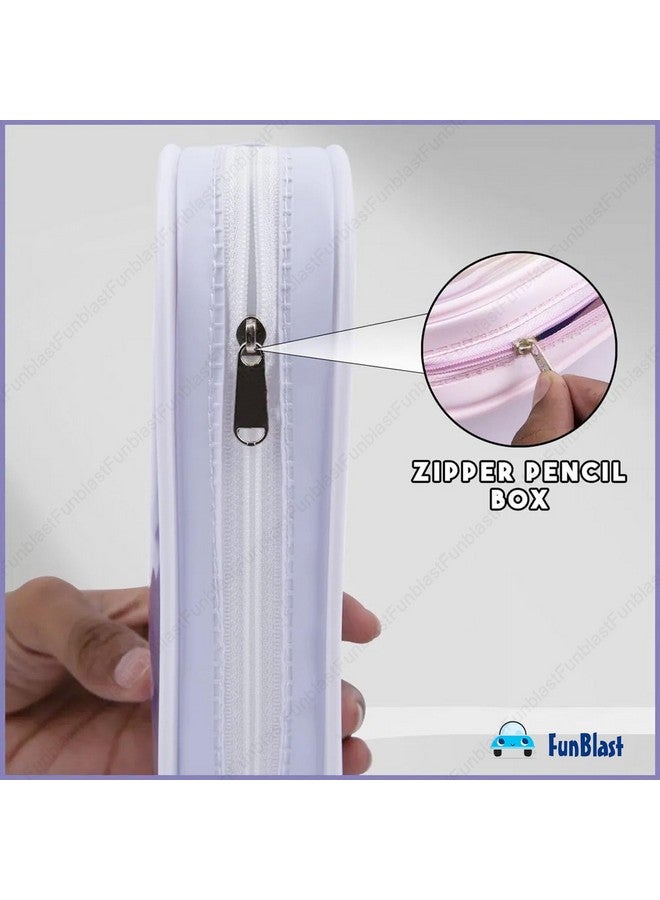 فنبلاست حقائب أقلام فن بلاست للبنات - حقيبة يونيكورن للأدوات المكتبية - حقيبة متعددة الأغراض، حقيبة لامعة بطبعة يونيكورن للبنات، هدية إرجاع للبنات (ألوان متنوعة) - Image 3