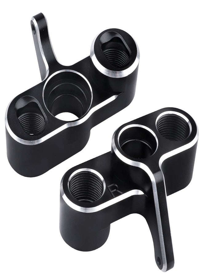 GoHobby Aluminum Front Steering Blocks & Rear Hubs Stub Axle Carriers Knuckles for 1/8 ARRMA Typhon 6S, 1/7 Infraction Limitless Mojave 6S BLX Upgrades, Replaces AR330187 AR330193 (Black) - Image 5