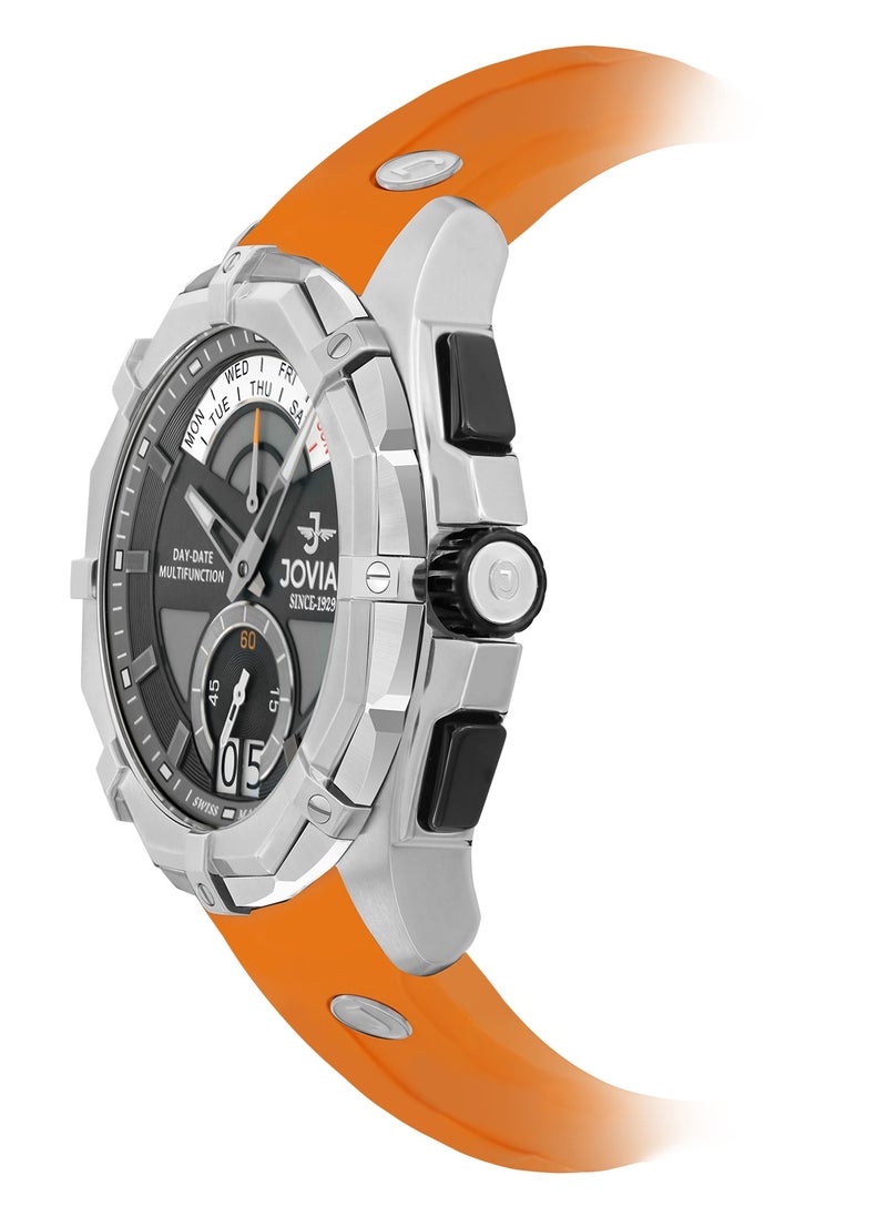 Jovial JOVIAL 12050GSRC72, Multifunction, DUALITY COLLECTION combines precision and versatility with its bold multifunction design and dual day-date display for those who value both style and function.  - Image 4