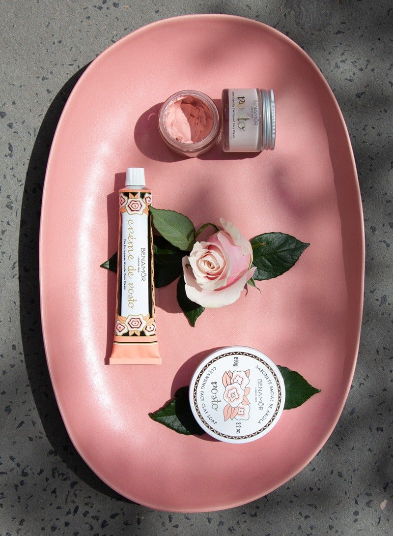 BENAMÕR Rosto Clay Face Soap – Cleansing Facial Soap with Pink & White Clays and Organic Rose Extract | Purifies Without Drying – 90g - Image 2