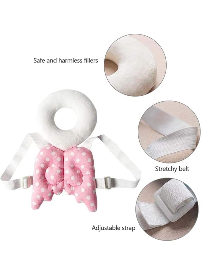 erorex Baby Head Protection Pad Baby Head Pillow Backpack Adjustable Infant Safety Pad For Baby Walkers Protective Head And Shoulder Protector Prevent Head Injured Suitable - Image 5