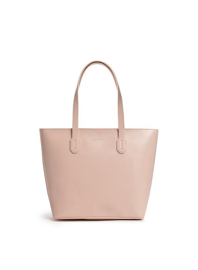 Fastrack Powder Pink College Tote Bag for Women, Girls and Ladies | Made of Premium Faux Leather - Image 1