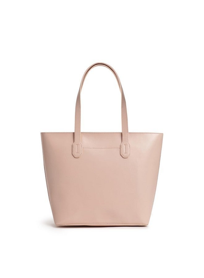 Fastrack Powder Pink College Tote Bag for Women, Girls and Ladies | Made of Premium Faux Leather - Image 5