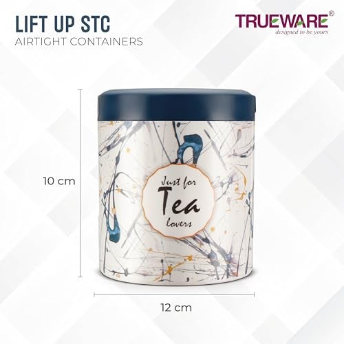 TRUEWARE Lift up Sugar Tea Coffee Container | Set of 3 | Green | Container | 750 ML Each | Air tight | BPA Free | 100% Food Grade | Odour Proof | Kitchen Storage | Kitchen accessories | Kitchen Jar - Image 2