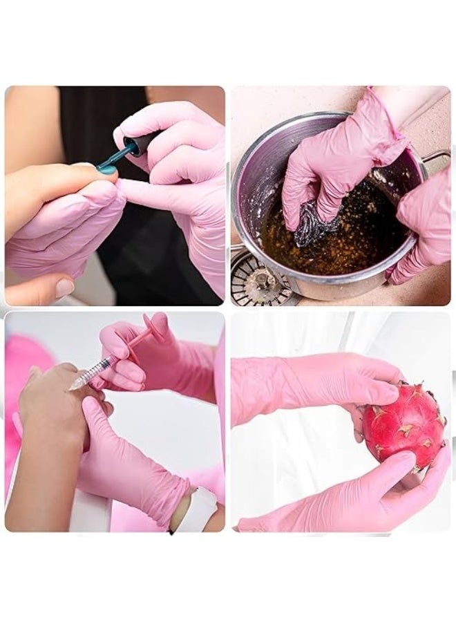 20 قفازًا من النتريل للمطبخ والحمام - قفازات مانعة للانزلاق، مرنة، متينة، مضادة للبكتيريا، خالية من البودرة والرائحة - مضادة للحساسية، مناسبة للاستخدام مع شاشات اللمس، لحماية اليدين أثناء الطبخ والتنظيف - Image 2