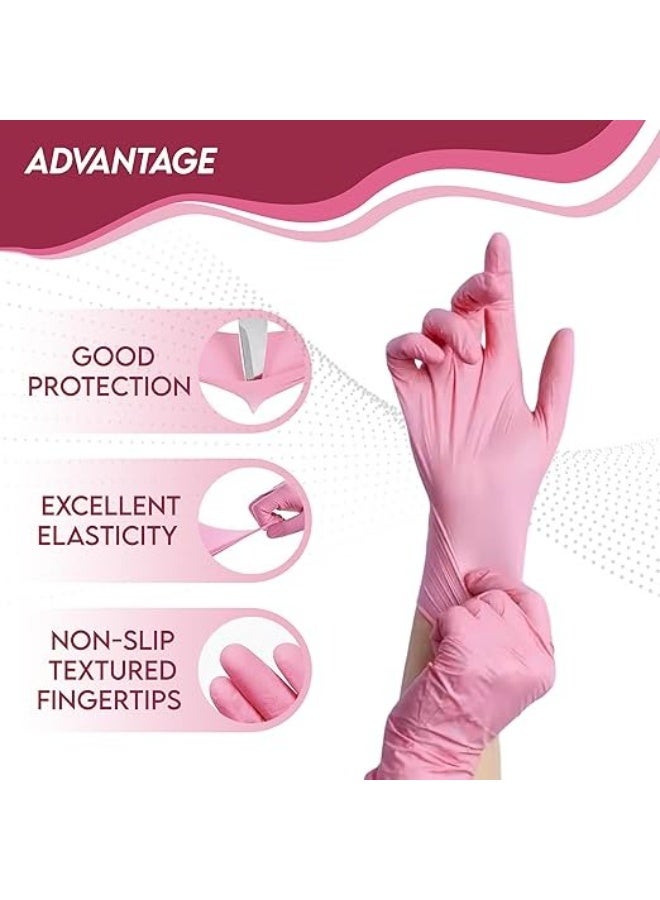 20 قفازًا من النتريل للمطبخ والحمام - قفازات مانعة للانزلاق، مرنة، متينة، مضادة للبكتيريا، خالية من البودرة والرائحة - مضادة للحساسية، مناسبة للاستخدام مع شاشات اللمس، لحماية اليدين أثناء الطبخ والتنظيف - Image 3