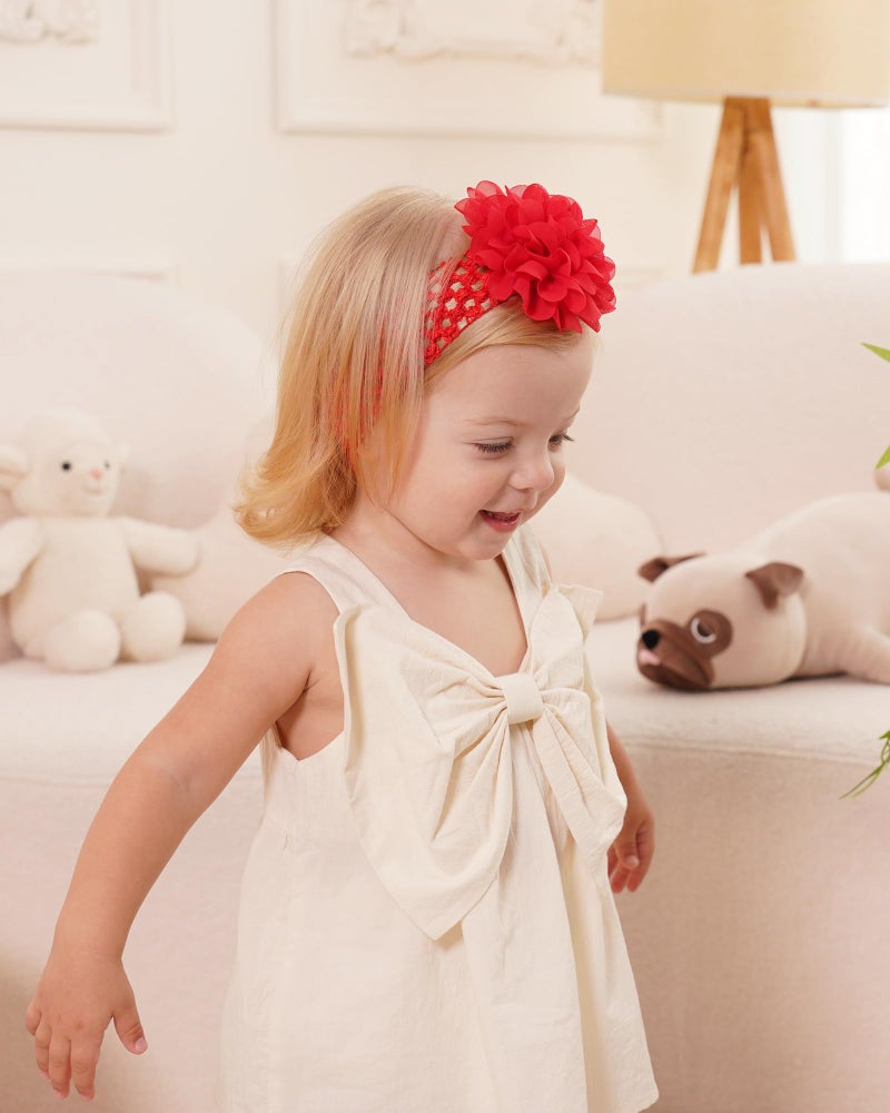 jollybows 18pcs Baby Girls Headband Chiffon Flower Soft Stretchy Hair Band Hair Accessories for Baby Girls Newborns Infants Toddlers and Kids - Image 5