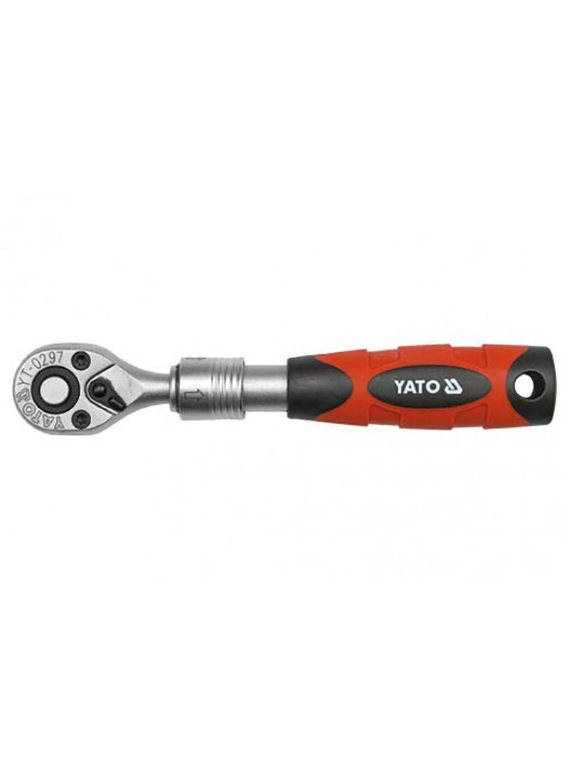 YATO Telescopic Quick Release Ratchet Handle 1/4"x150-200mm YT-0297 PL
