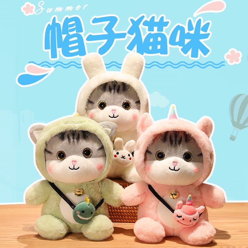 Cute Transformable Cat Plush Toy Stuffed Animal Doll Pillow Birthday Gift - Image 2