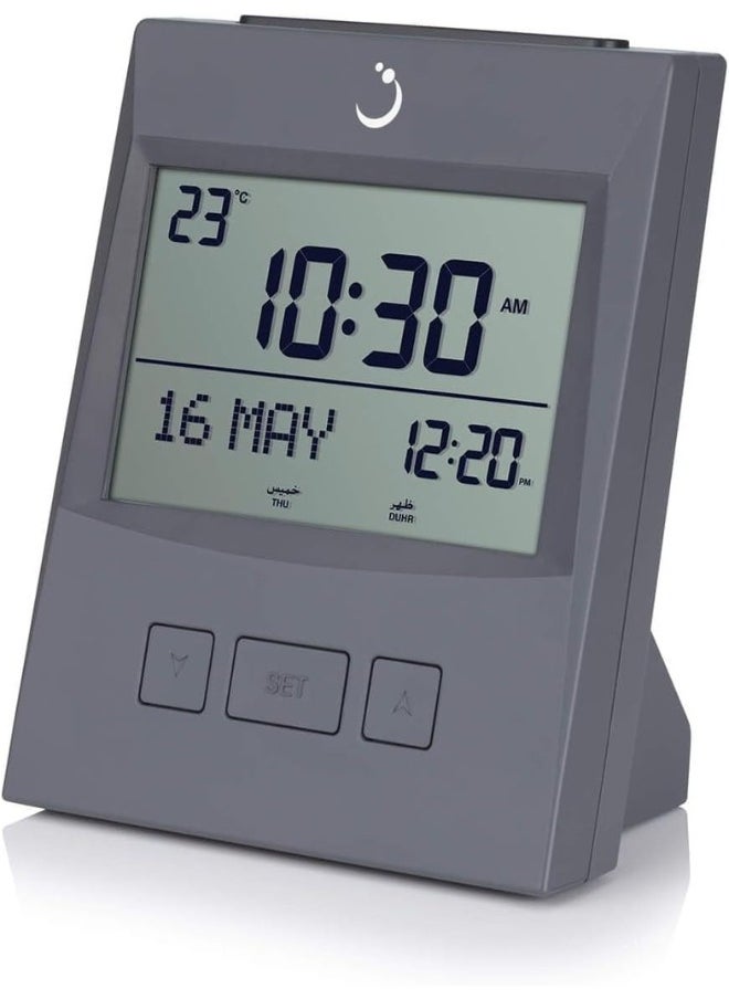 Al Fajr - ALFAJR Digital Azan Table Clock - Muslim Prayer Azan Clock | CS-13 Prayer Alarm Table Clock with Worldwide Prayer Times and Multiple Azan Sounds by LUKADAH (CS-13) - Image 1