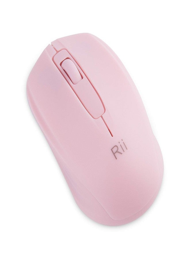 Rii Wireless Mouse,2.4G Portable Computer Mice for PC, Laptop, Windows,Office Included Wireless USB dongle (Pink) - Image 4