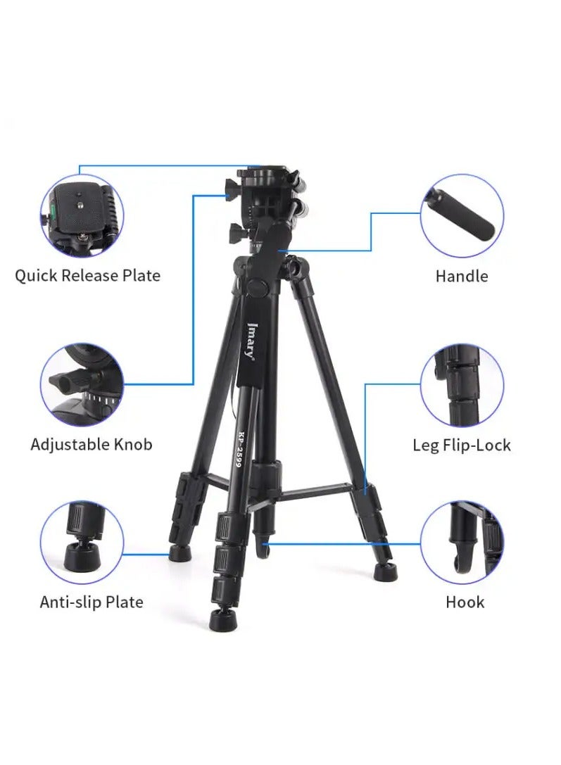 جيه ماري حامل ثلاثي للكاميرا من الألومنيوم من Jmary KP-2599 - Image 2