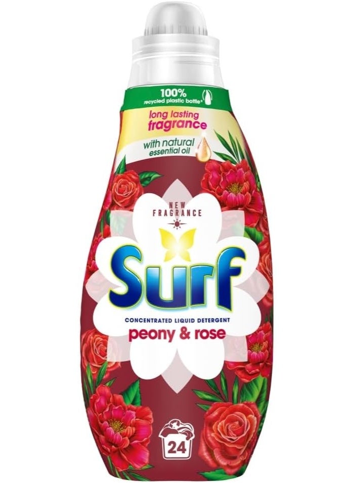Surf Concentrated Liquid Laundry Detergent Peony & Rose 24 washes